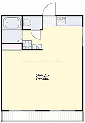 メゾン富田 ワンルームの間取図画像