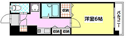 BONDS96 5階1Kの間取り