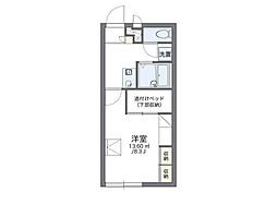 レオパレスグローリー2 1Kの間取図画像
