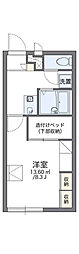 レオパレスグローリー2 1Kの間取図画像