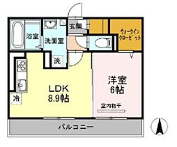間取図画像 1LDK