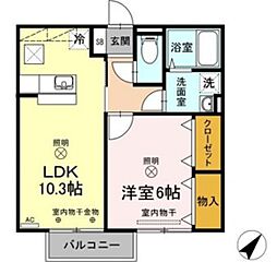 間取図画像 1LDK
