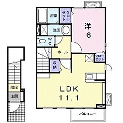 間取図画像 1LDK