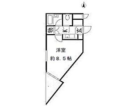 グランデール伊島 ワンルームの間取図画像