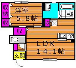 間取図画像 1LDK