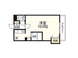 スカイコート中庄マンション 1Kの間取図画像
