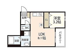 間取図画像 1LDK