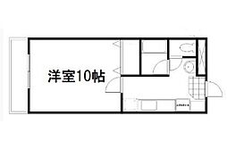 グランディール373 1Kの間取図画像