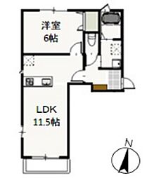 間取図画像 1LDK