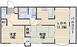 メゾン表町 2LDKの間取図画像