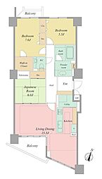 間取図画像 2LDK