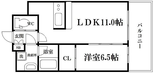 PHOERME城北公園 604｜大阪府大阪市旭区赤川2丁目(賃貸マンション1LDK・6階・39.61㎡)の写真 その2