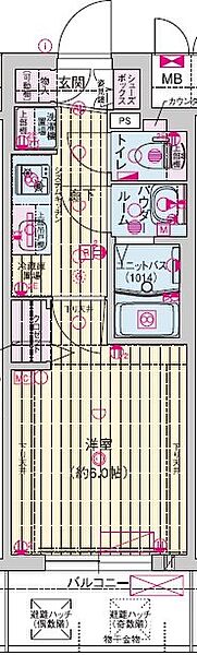 プレサンス野江内代ペルティエ 704｜大阪府大阪市都島区内代町2丁目(賃貸マンション1K・7階・21.28㎡)の写真 その2