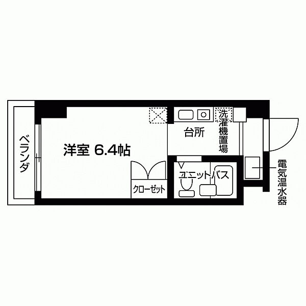 スチューデントハイツ本厚木 ｜神奈川県厚木市泉町(賃貸マンション1K・5階・17.52㎡)の写真 その2