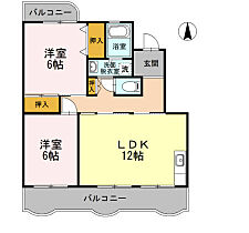 ハビテーションＷＡＤＡII  ｜ 神奈川県伊勢原市伊勢原4丁目（賃貸マンション2LDK・2階・61.24㎡） その2