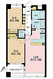 ドメス山下町 2LDKの間取り