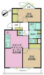 間取図画像 2LDK