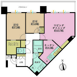間取図画像 2LDK