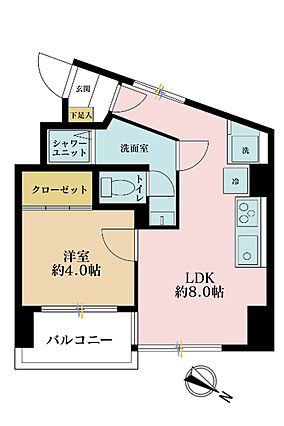 1LDK、専有...