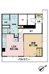 間取図画像 1LDK