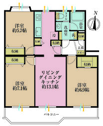 間取図画像 3LDK