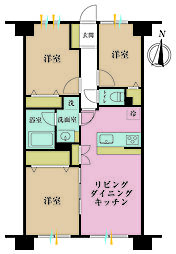 ミサワホームズ東大井 3LDKの間取り