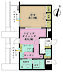 間取り：1LDK、専有面積41.63m2