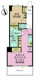 マンション雅叙苑1号館 1LDKの間取図画像