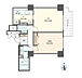 間取り：1LDK、専有面積55.59m2、バルコニー面積5.62m2