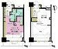 間取り：1LDK、専有面積40m2、バルコニー面積5.63m2