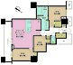 間取り：3LDK、専有面積77.32m2、バルコニー面積10.87m2
