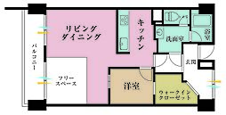 エル・アルカサル目黒 1SLDKの間取図画像