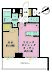 間取り：1LDK、専有面積36.38m2、バルコニー面積10.4m2