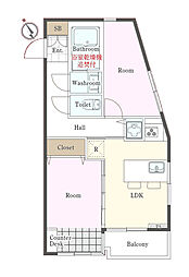 ロイヤルパレス戸越 2LDKの間取図画像
