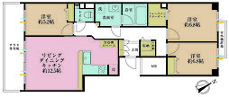ダイアパレス等々力緑地 3LDKの間取図画像