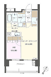 ザ・パークハウス赤坂レジデンス 1LDKの間取図画像
