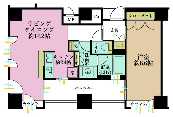 間取りを拡大表示