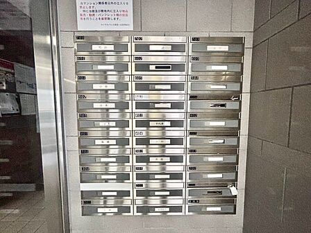 郵便受けも、きちんと管理されています。