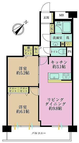 間取りを拡大表示