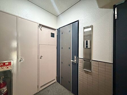 清潔感のある落ち着いた雰囲気の玄関です。