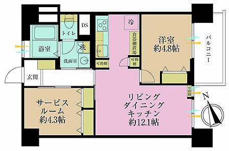 1SLDK 間取り