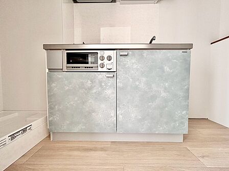 開放感のあるキッチンスペース。調理をしながら、会話も弾みそうですね。
