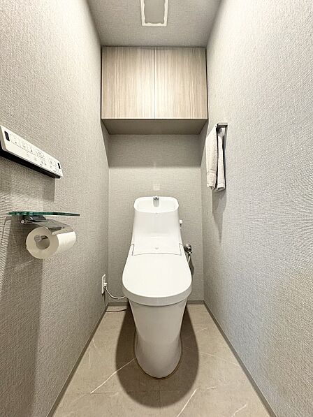 清潔感の高いお手洗い。