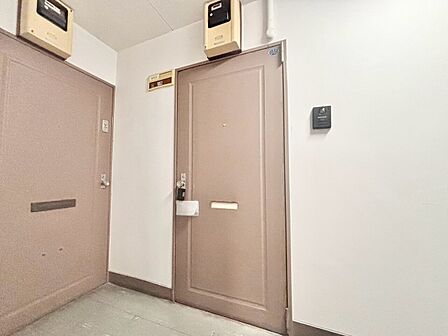 清潔感のある落ち着いた雰囲気の玄関です。