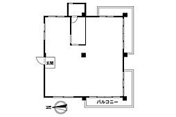 ヒルサイドパレス ワンルームの間取図画像