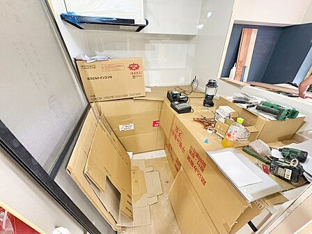 開放感のあるキッチンスペース。調理をしながら、会話も弾みそうですね。