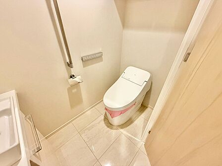 清潔感の高いお手洗い。