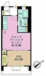 阿佐ヶ谷陵雲閣マンション 1LDKの間取図画像