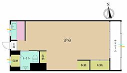 第三宮庭マンション 1LDKの間取図画像