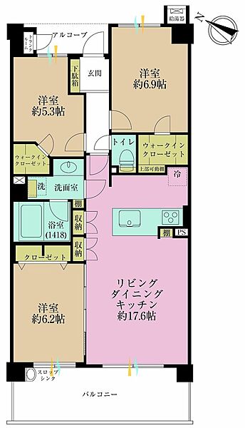 間取りを拡大表示